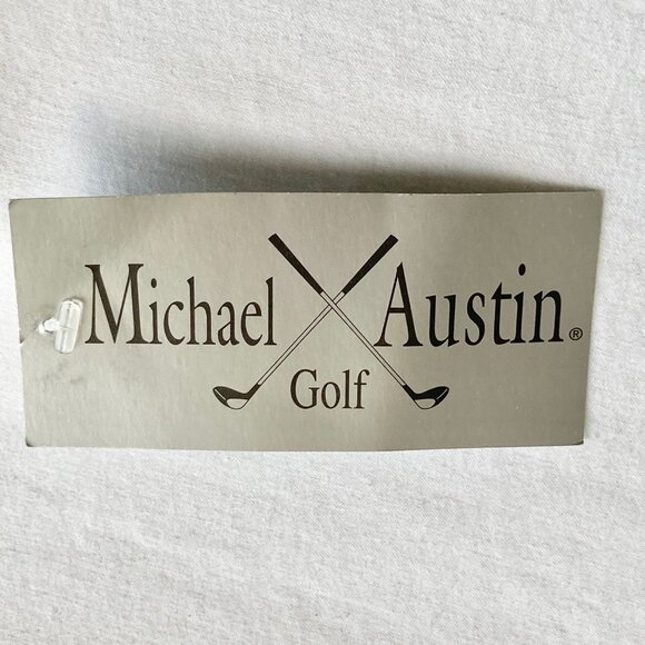 Michael Austin Golf Shirt Mens Size XL Vintage New All Over Print Clubs Ball NWT - Picture 13 of 13